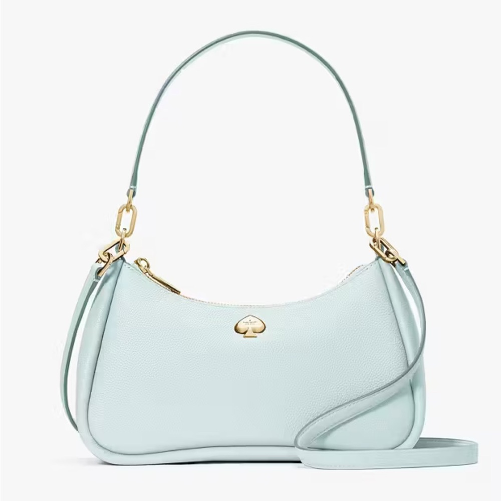 NWT KATE SPADE Kayla shoulder crossbody pebbled leather NEW $359.00 Hazy Morning